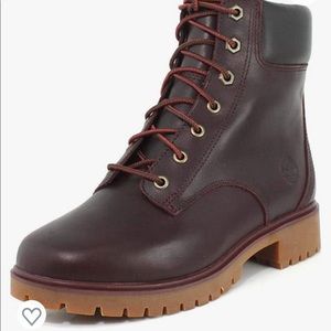 Timberland Womens Jayne 6-Inch Waterproof Burgundy Boot - 7